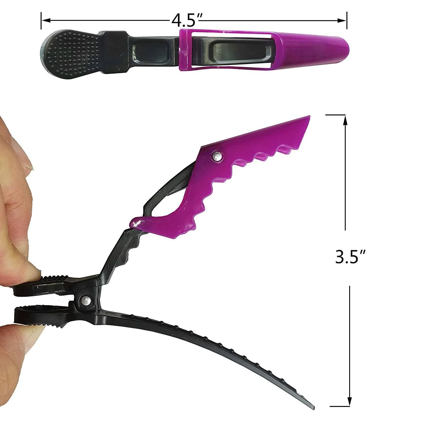10-Pack: Alligator Styling Sectioning Clips
