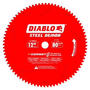 12 in. x 80 Tooth Cermet II Saw Blade for Metals and Stainless Steel - 3 per Order