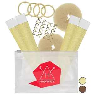 12Piece Hair Bun Maker, Easy & Fast Small Bun Tool Best Sellers Kit Short Or Thin Hair