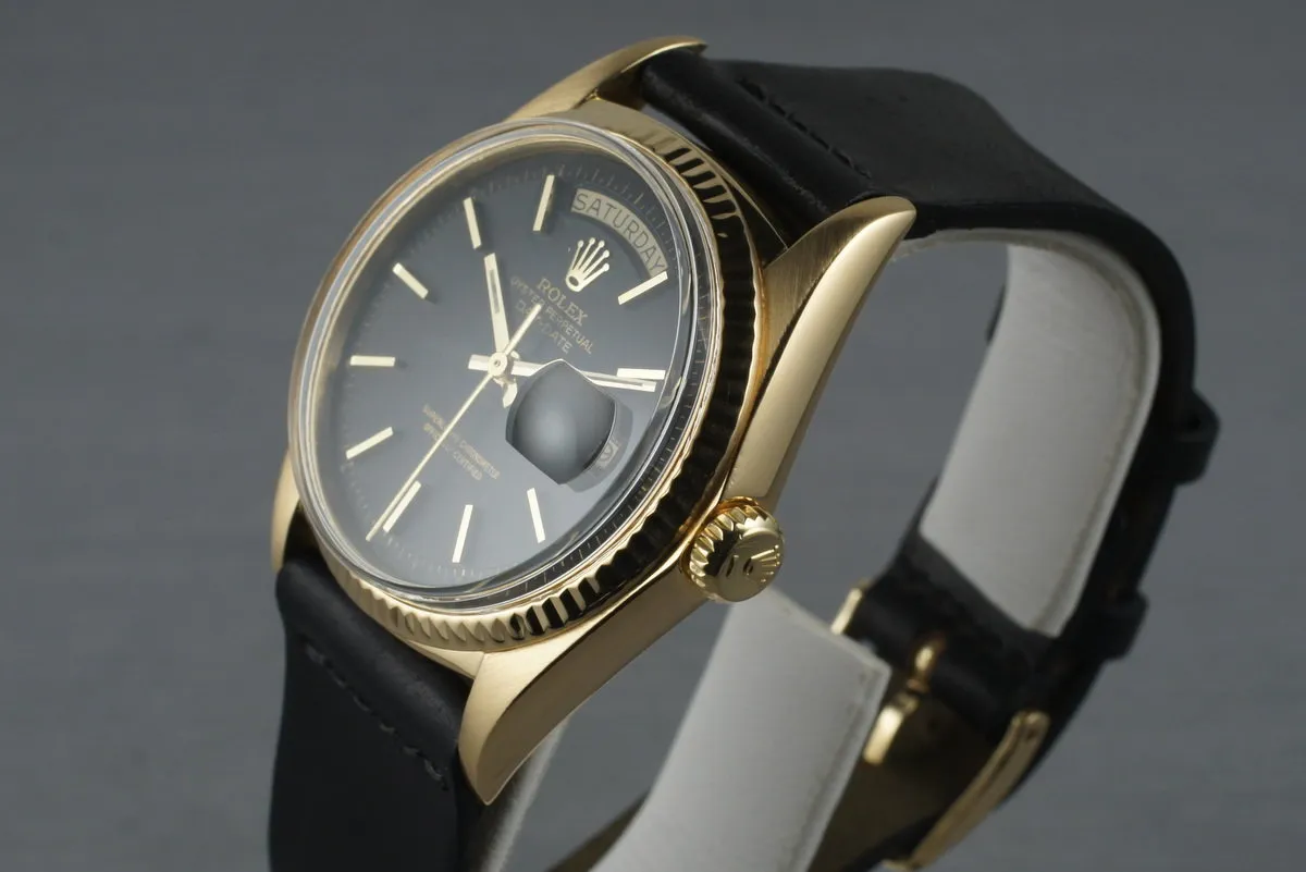 1969 Rolex YG Day-Date 1803 with Black Dial