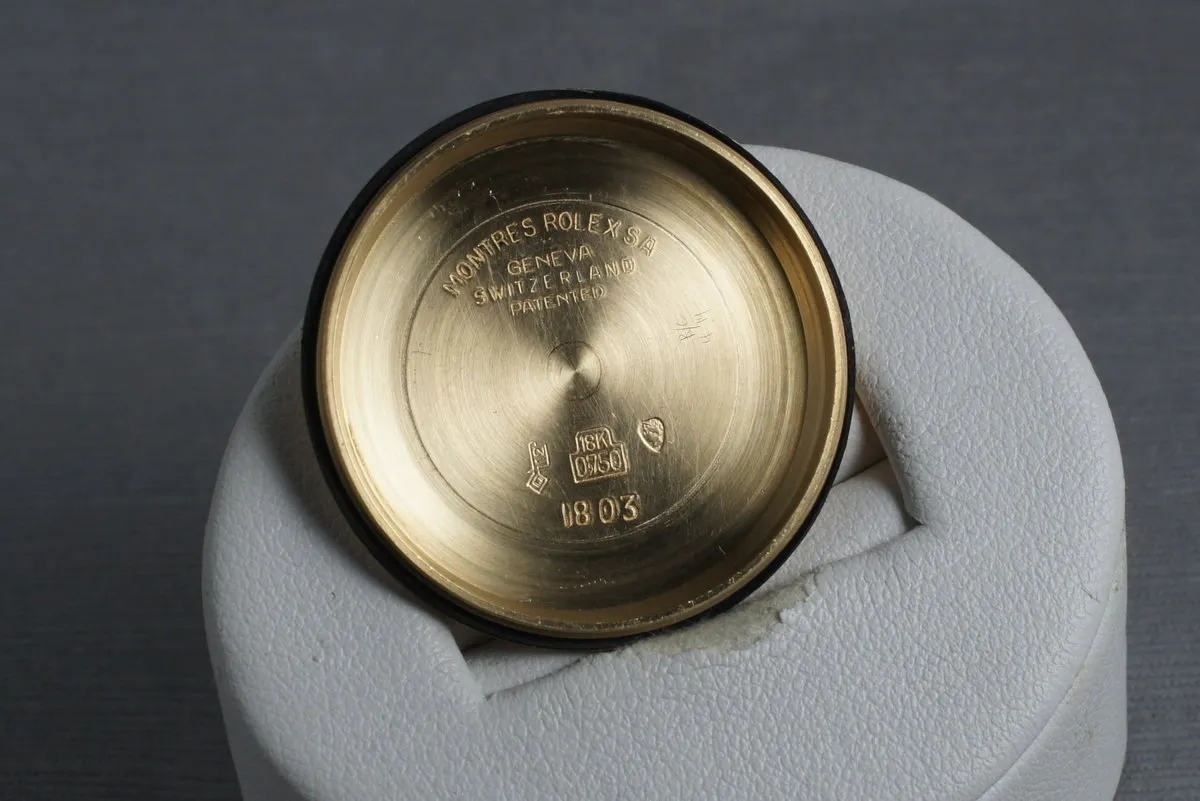 1969 Rolex YG Day-Date 1803 with Black Dial