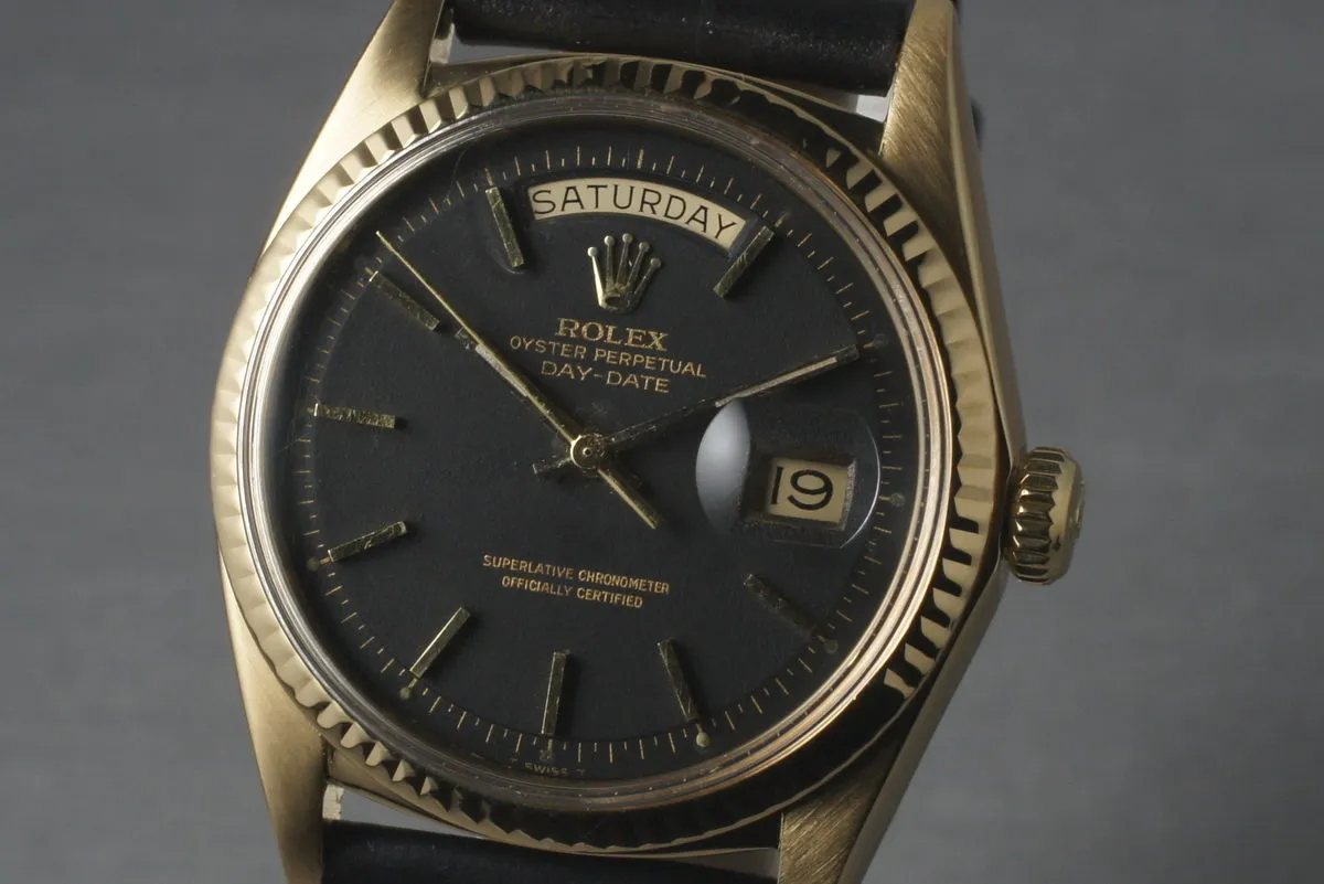 1969 Rolex YG Day-Date 1803 with Black Dial