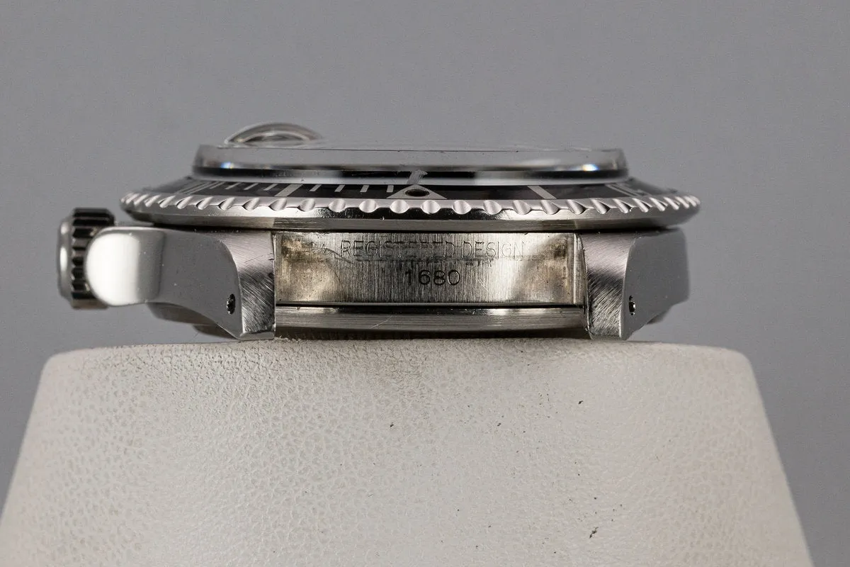 1970 Rolex Red Submariner 1680 MK IV Dial with Service Papers