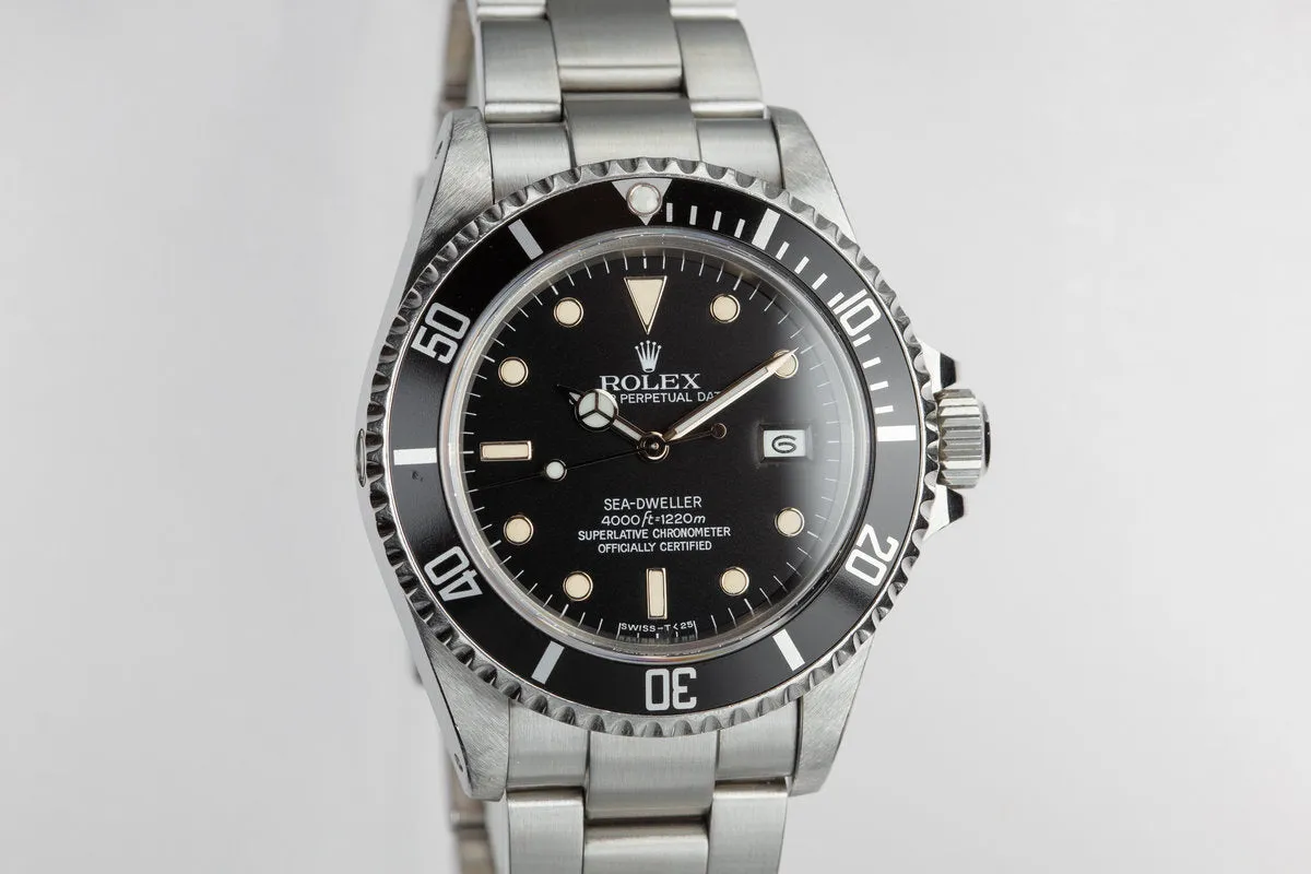 1984 Rolex Sea-Dweller 16660 with Service Case