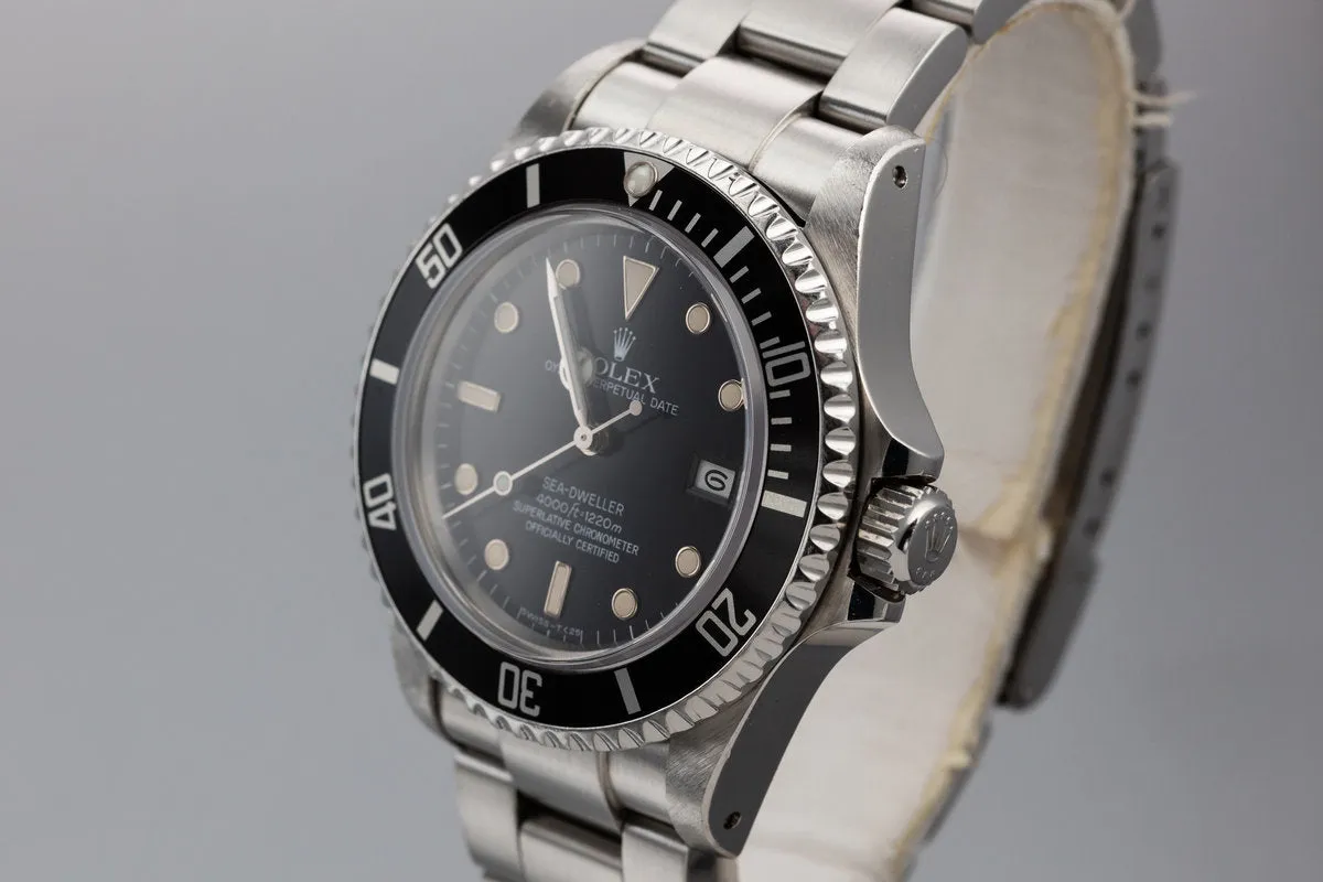 1984 Rolex Sea-Dweller 16660 with Service Case