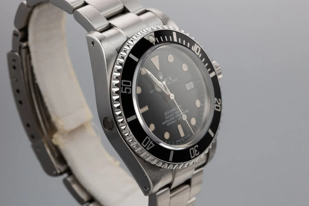 1984 Rolex Sea-Dweller 16660 with Service Case