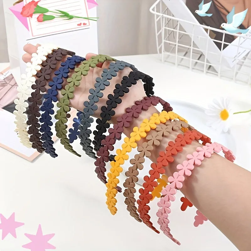 4pcs Chic Floral Headbands Stylish Hair Accessories for Women