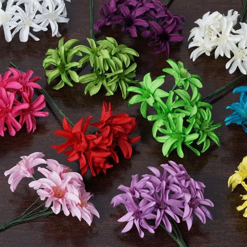 72 Poly Purple Hybrid Paper Craft Lily Flowers Corsage and Boutonniere Wedding Home Craft Decor