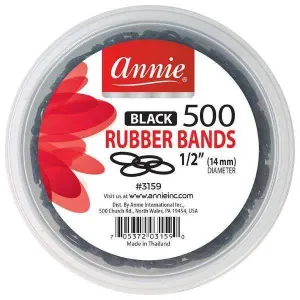 ANNIE RUBBER BANDS BLACK- 500PC