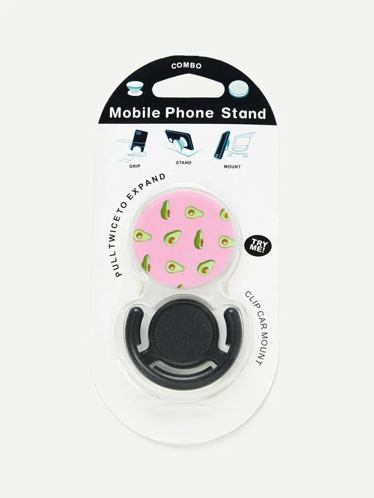 Avocado Pattern Gasbag Phone Holder