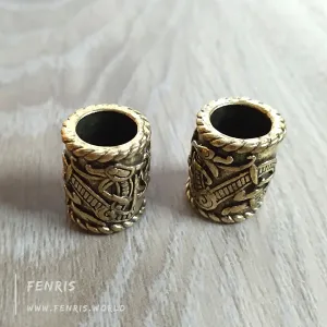 Beard Braid Beads Bronze Dragon Celtic Viking Style