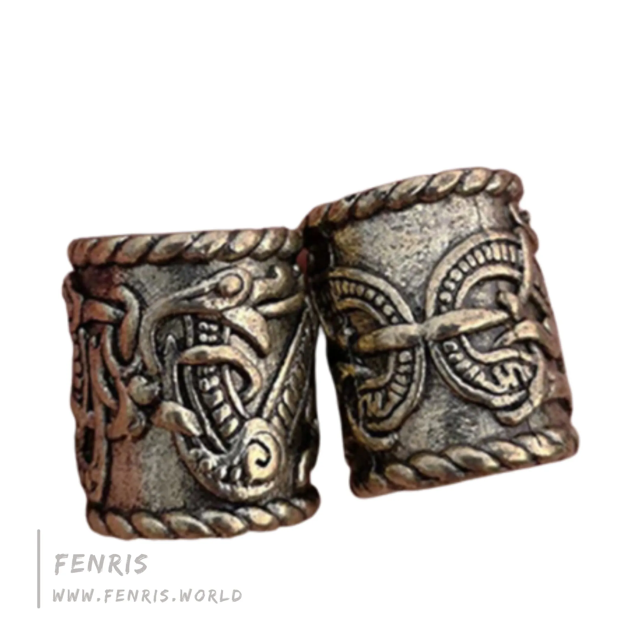 Beard Braid Beads Bronze Dragon Celtic Viking Style