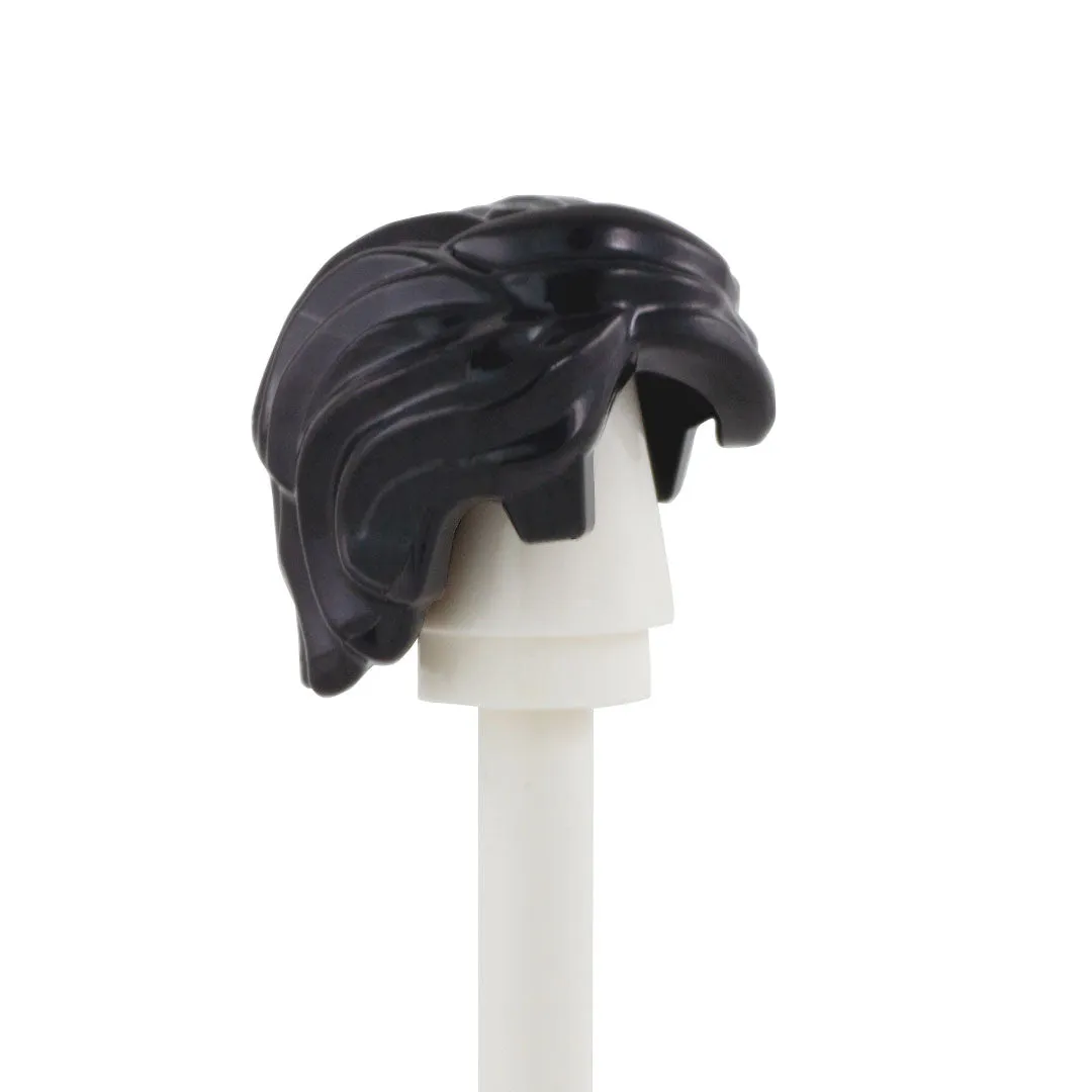 Black Messy - LEGO Minifigure Hair