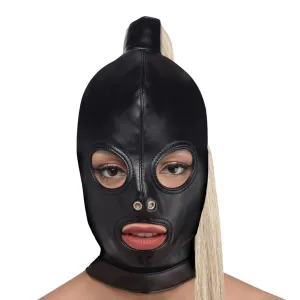 BLONDE PONYTAIL BONDAGE HOOD