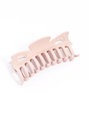 Blush Acrylic Triangular Cut Out Claw Clip