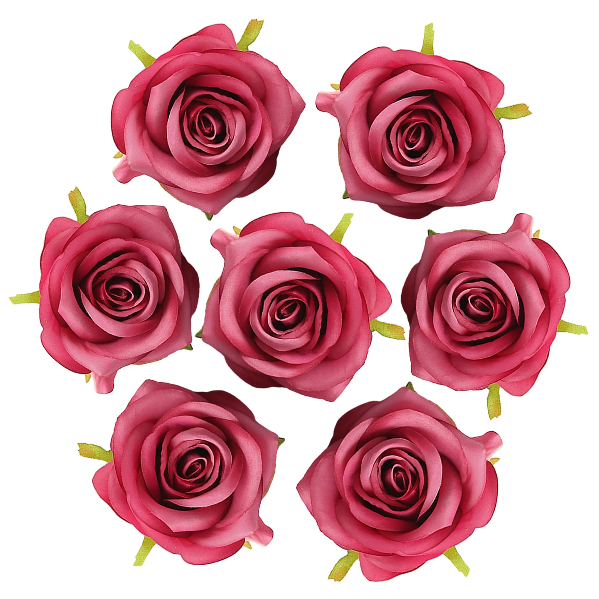 Bulk Flowers Silk Roses Flower Heads 3 inch