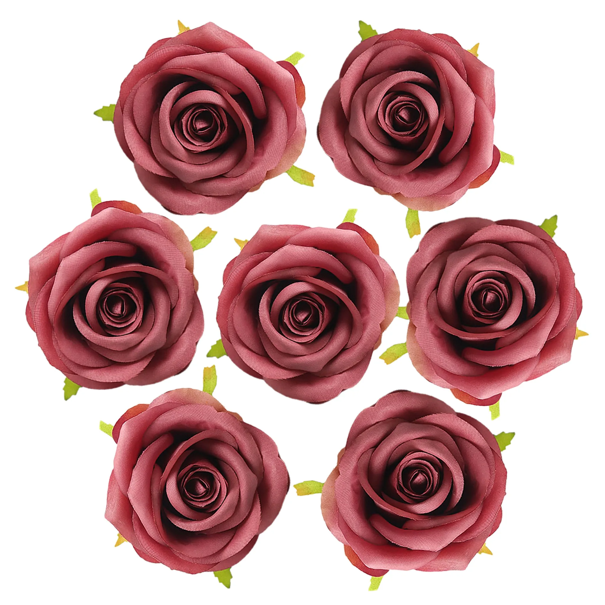 Bulk Flowers Silk Roses Flower Heads 3 inch