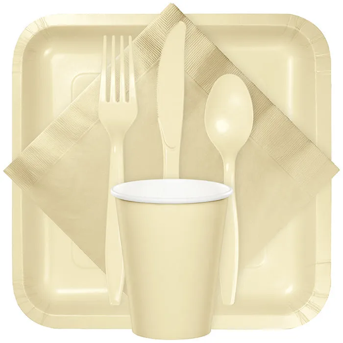 Bulk Ivory Plastic Knives (288 per Case)