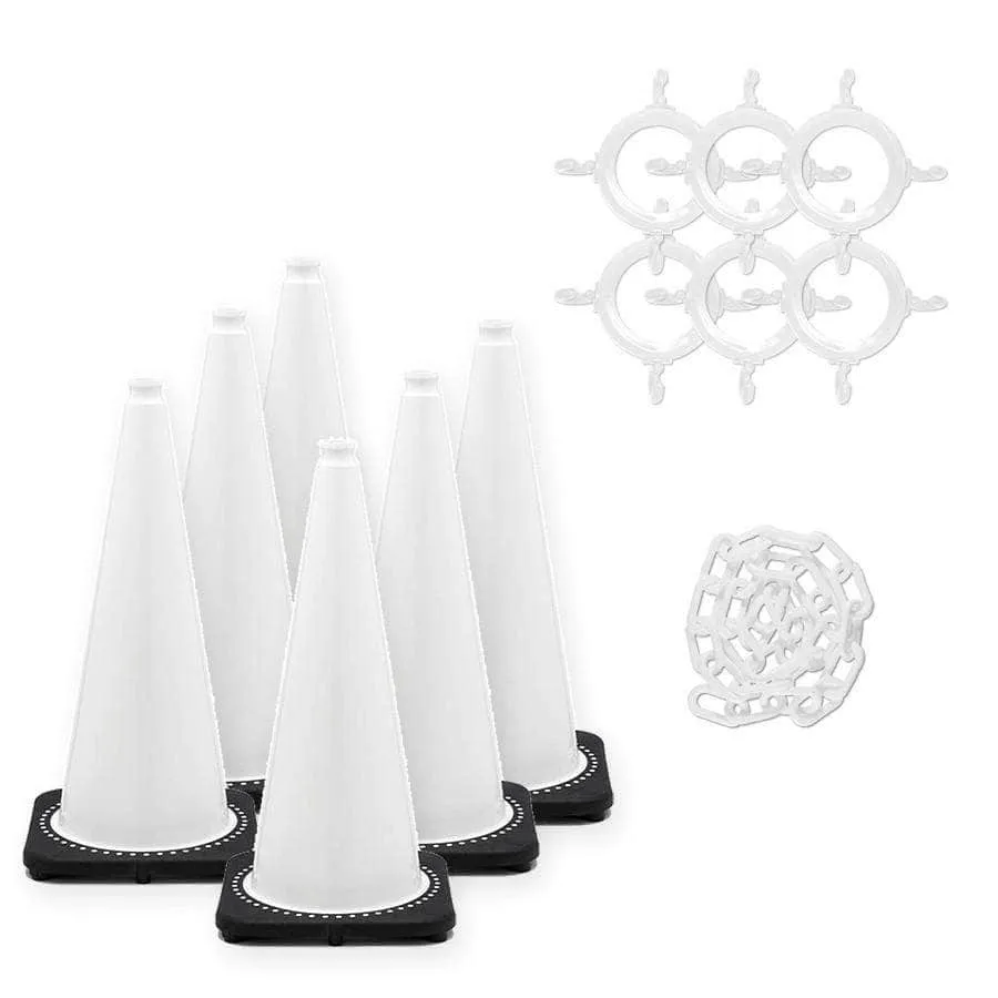 C3 28 in. Traffic Cone and Chain Kit