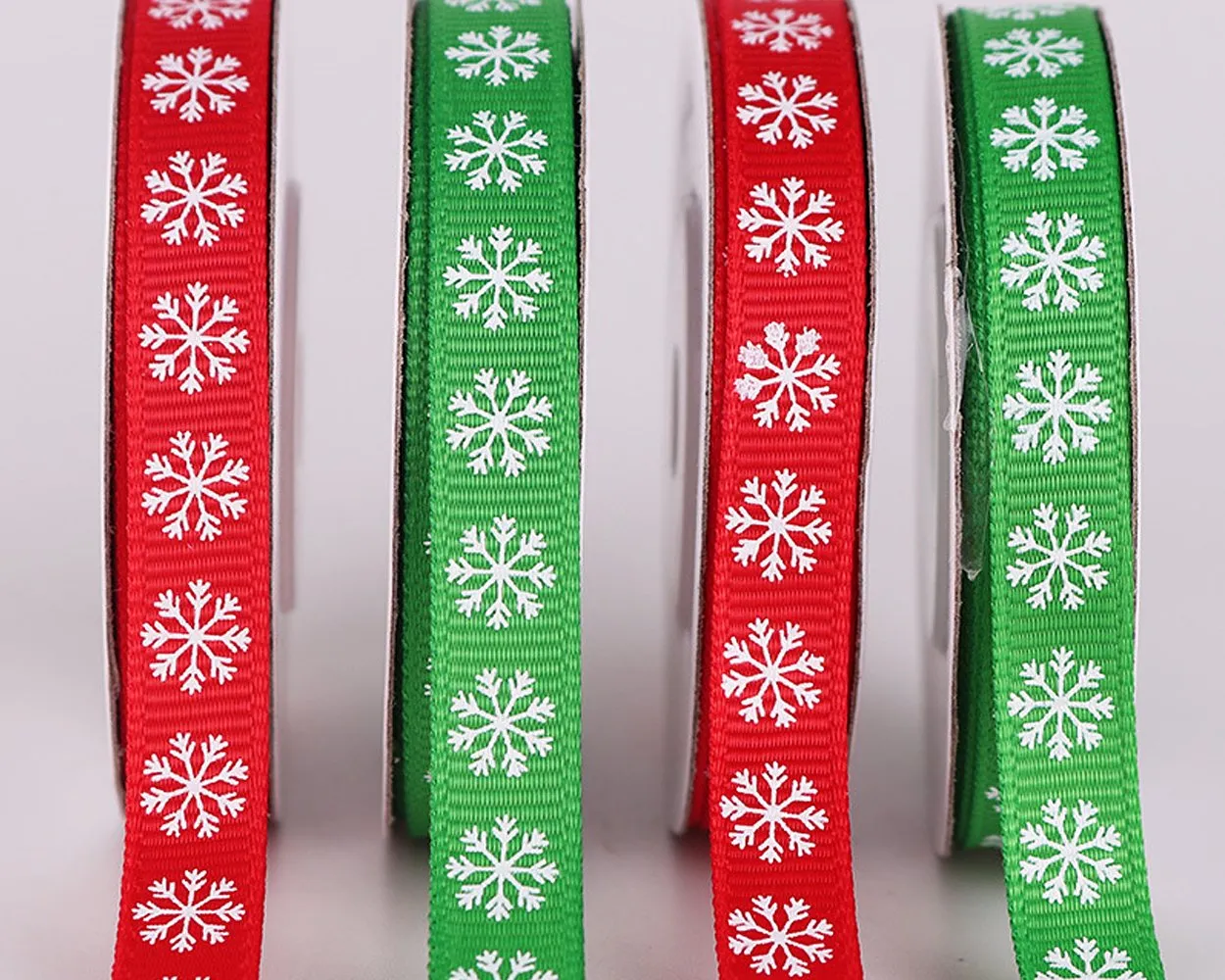Christmas Ribbon 6 Pieces 0.4 Inch x 20 Yards Xmas Ribbon