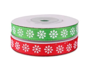 Christmas Ribbon 6 Pieces 0.4 Inch x 20 Yards Xmas Ribbon