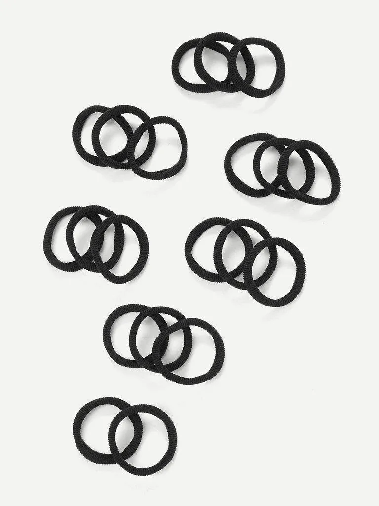 Clasp Free Hair Elastics 20pcs
