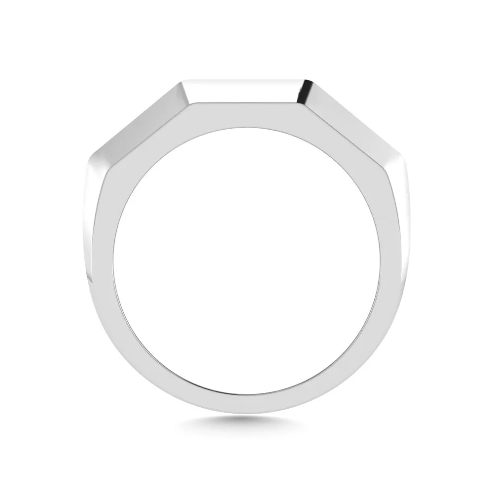 Diamond 1 Ct.Tw.Mens Wedding Band in 10K White Gold