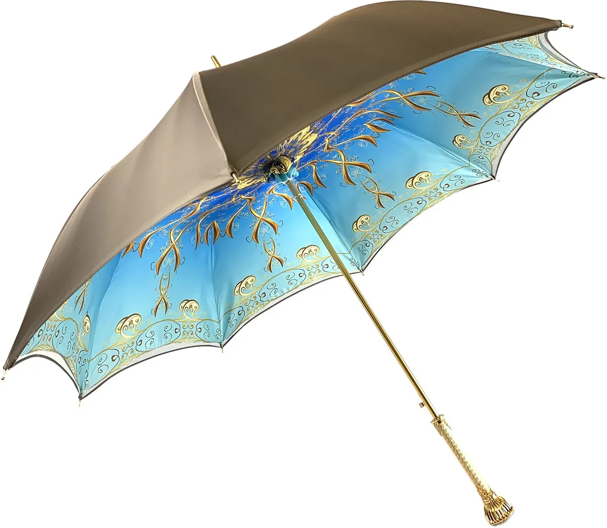 Elegant Gradient Gold Umbrella
