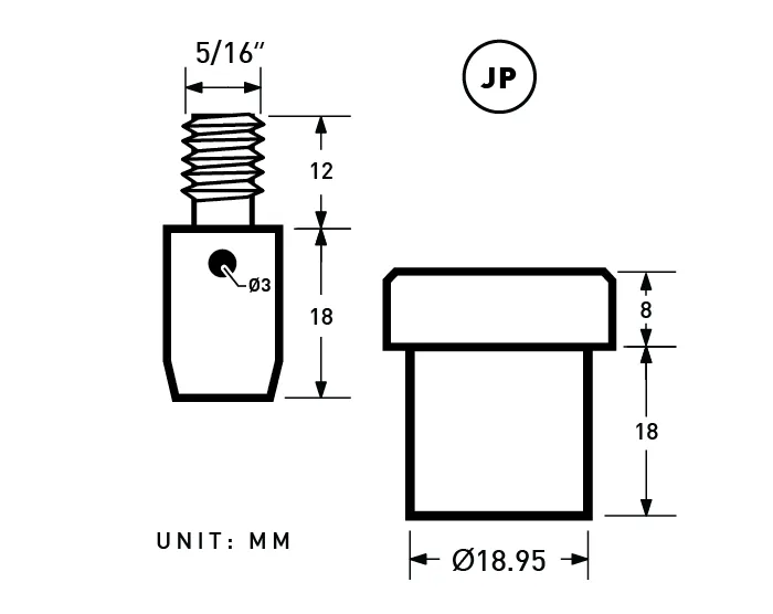 FJA | 13mm Double-sided Plastic Press Snap Fastener | APS-MB13