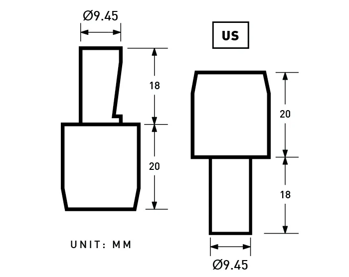 FJA | 13mm Double-sided Plastic Press Snap Fastener | APS-MB13