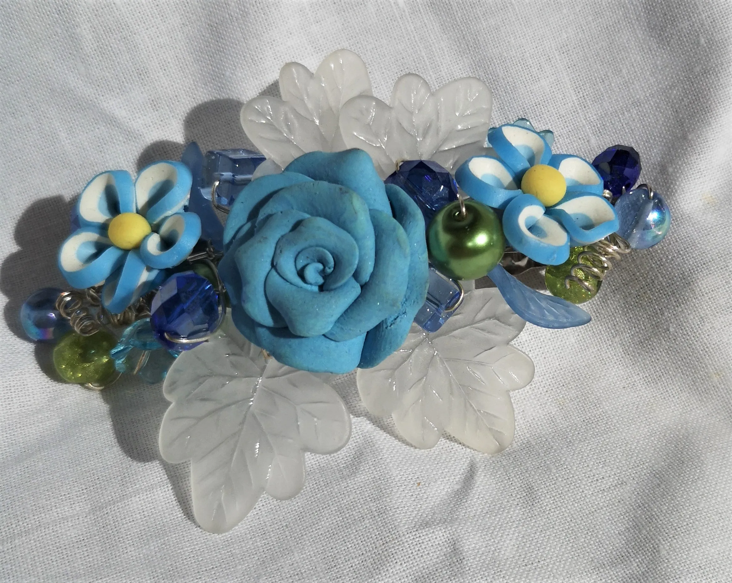 Hair Accessories, hair Barrette, beaded handmade bridal fashion, prom wear,