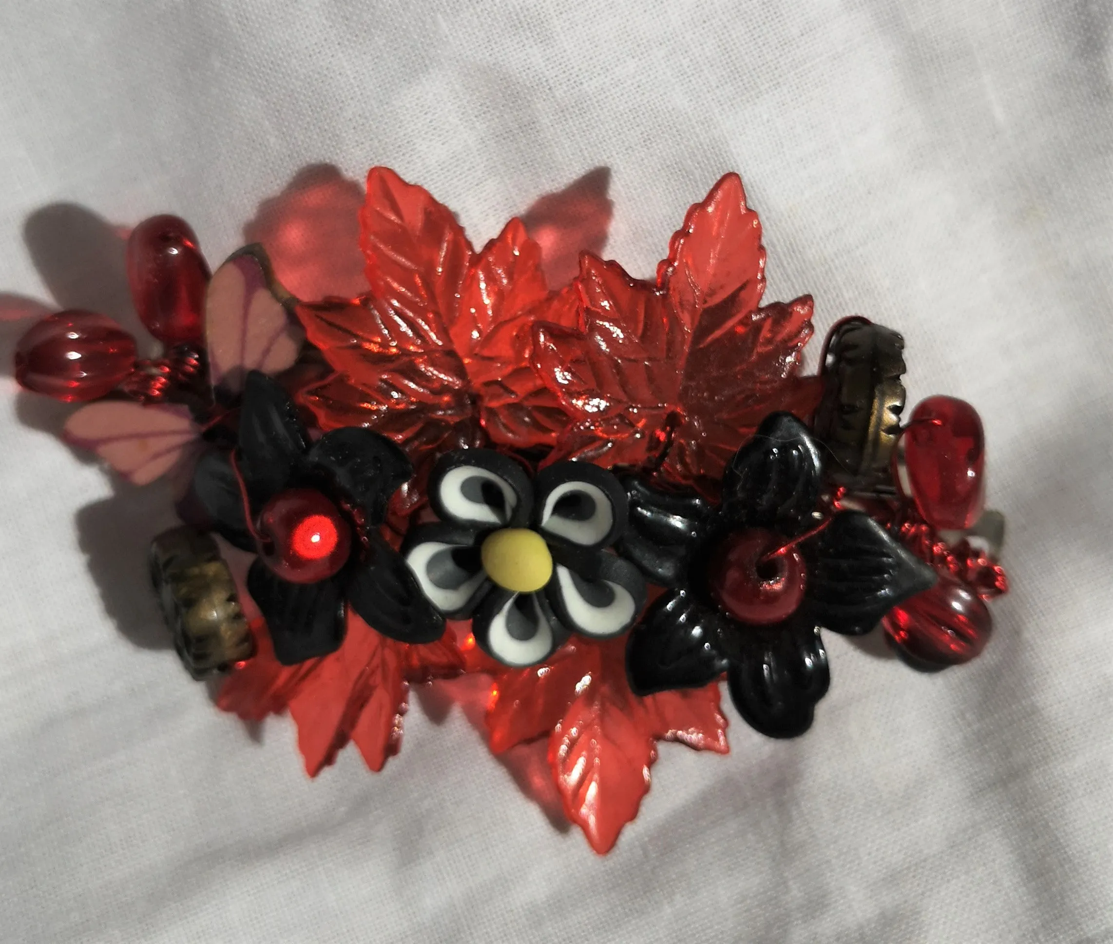 Hair Accessories, hair Barrette, beaded handmade bridal fashion, prom wear,