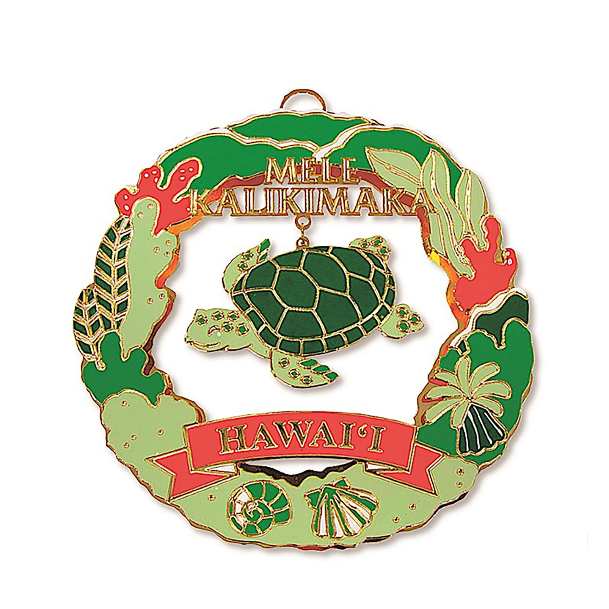 Island Treasures Metal Ornaments