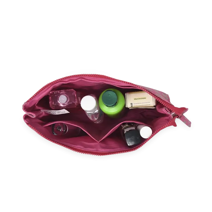 Makeup Bag Big - Geo Pink Flambé