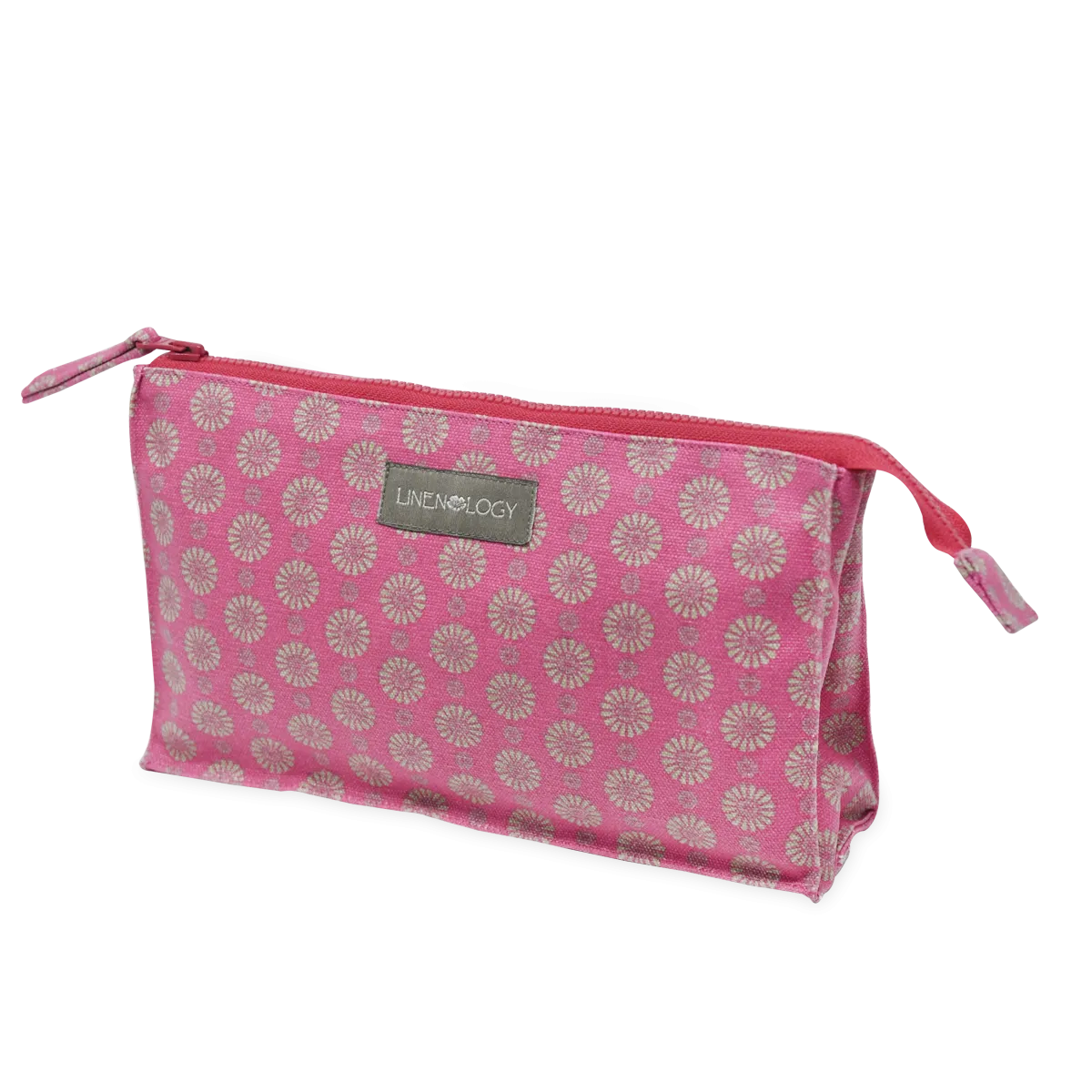 Makeup Bag Big - Geo Pink Flambé