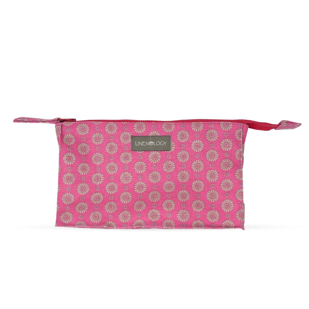 Makeup Bag Big - Geo Pink Flambé