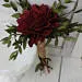 Marsala Burgundy Sola Wedding Bouquet, Rustic Wedding, Country Wedding, Budget Bouquet