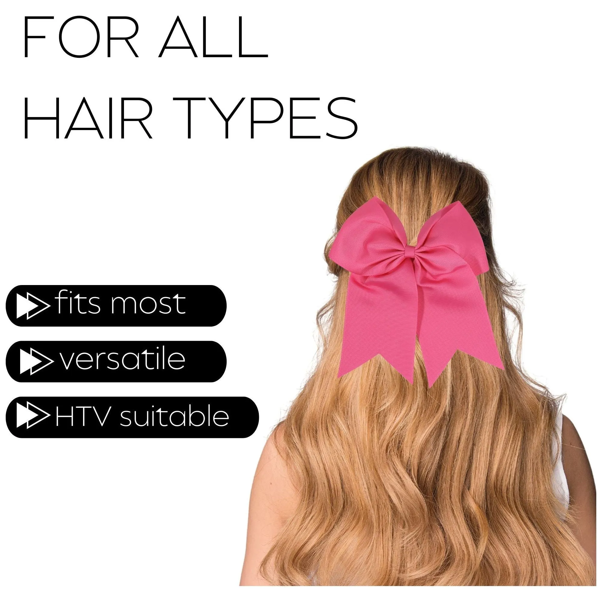 Medium Pink Clip Hair Bow