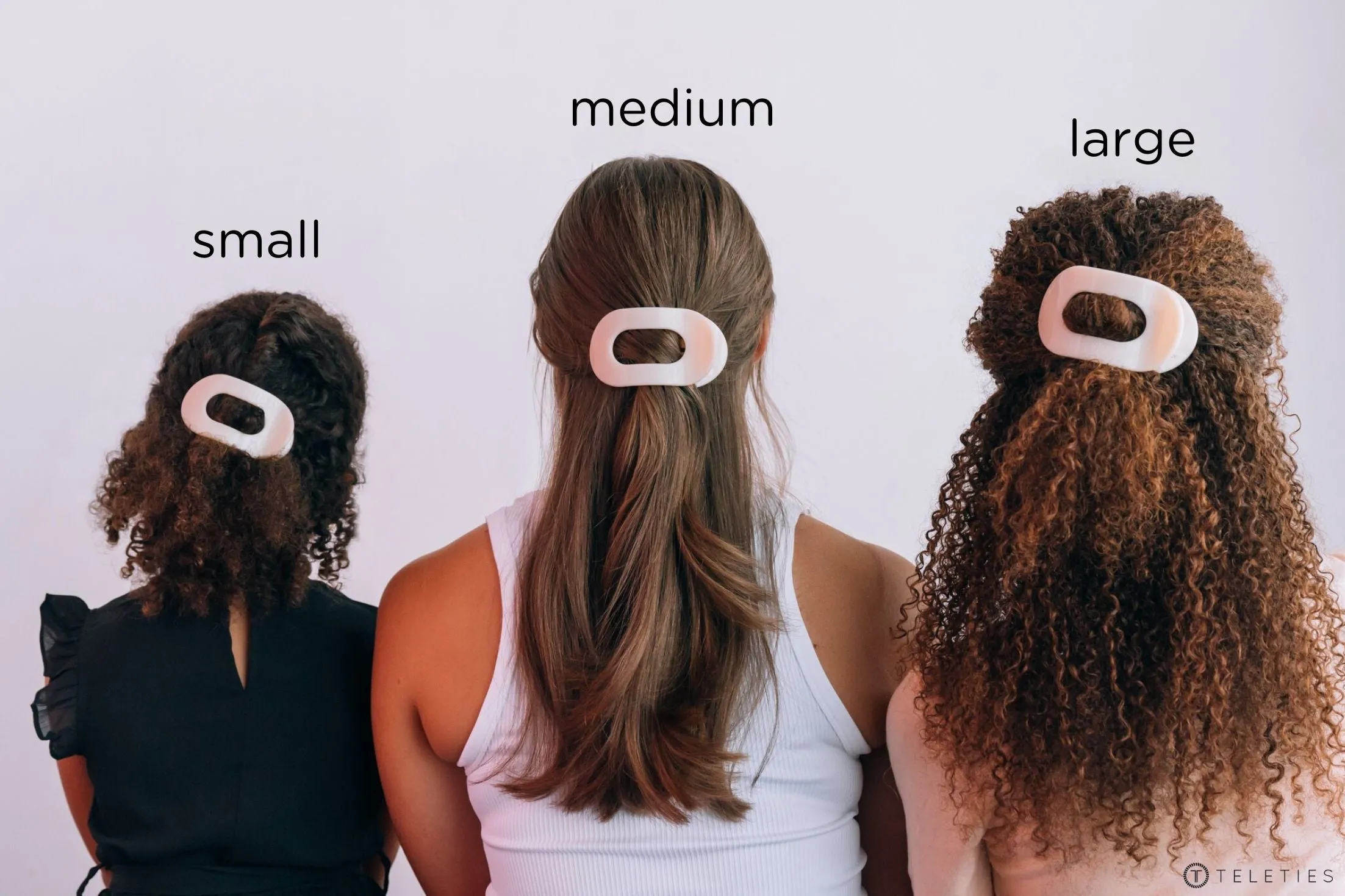 Midnight Matte Small Flat Round Hair Clip