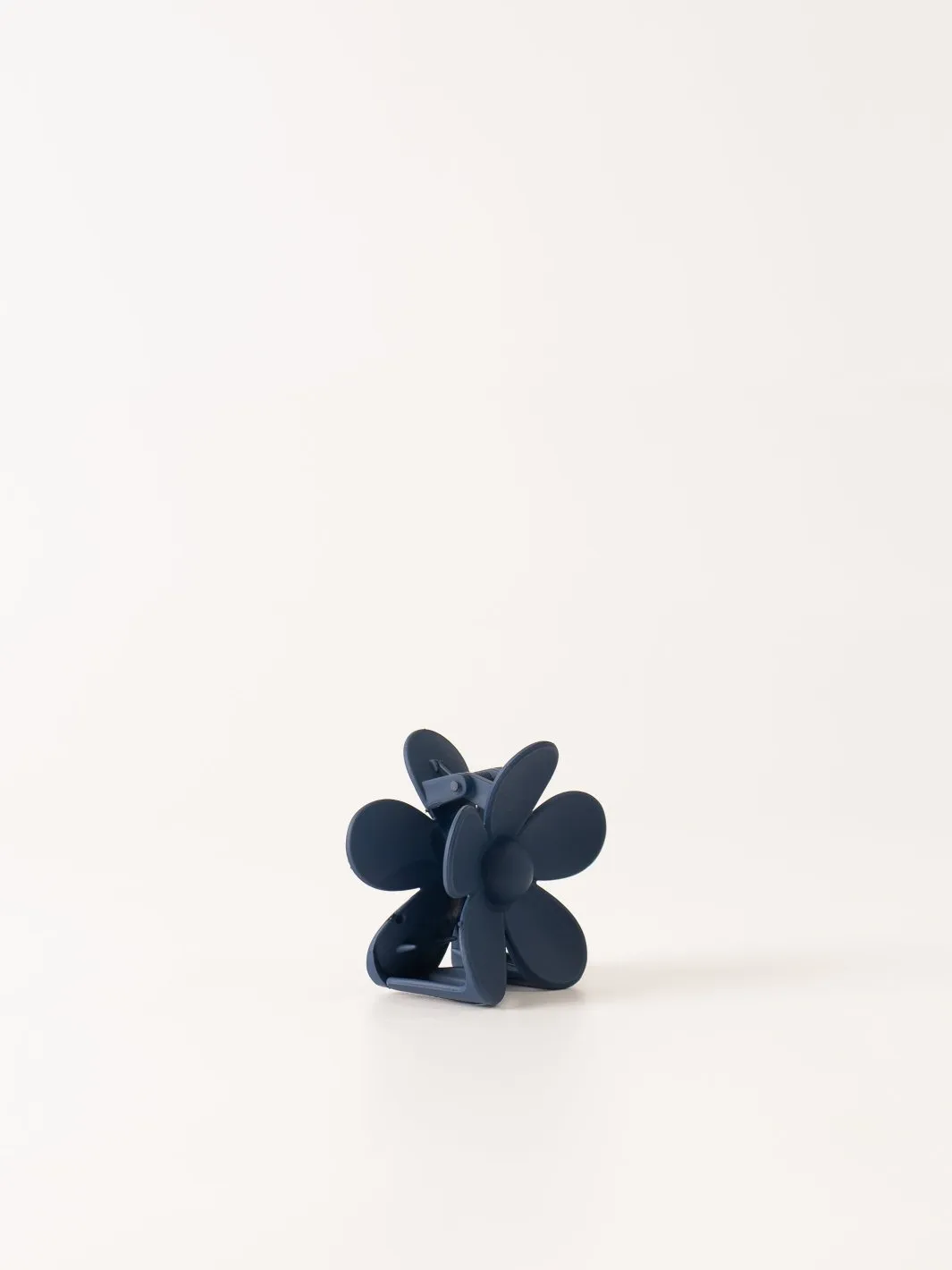 Navy Flower Claw Clip