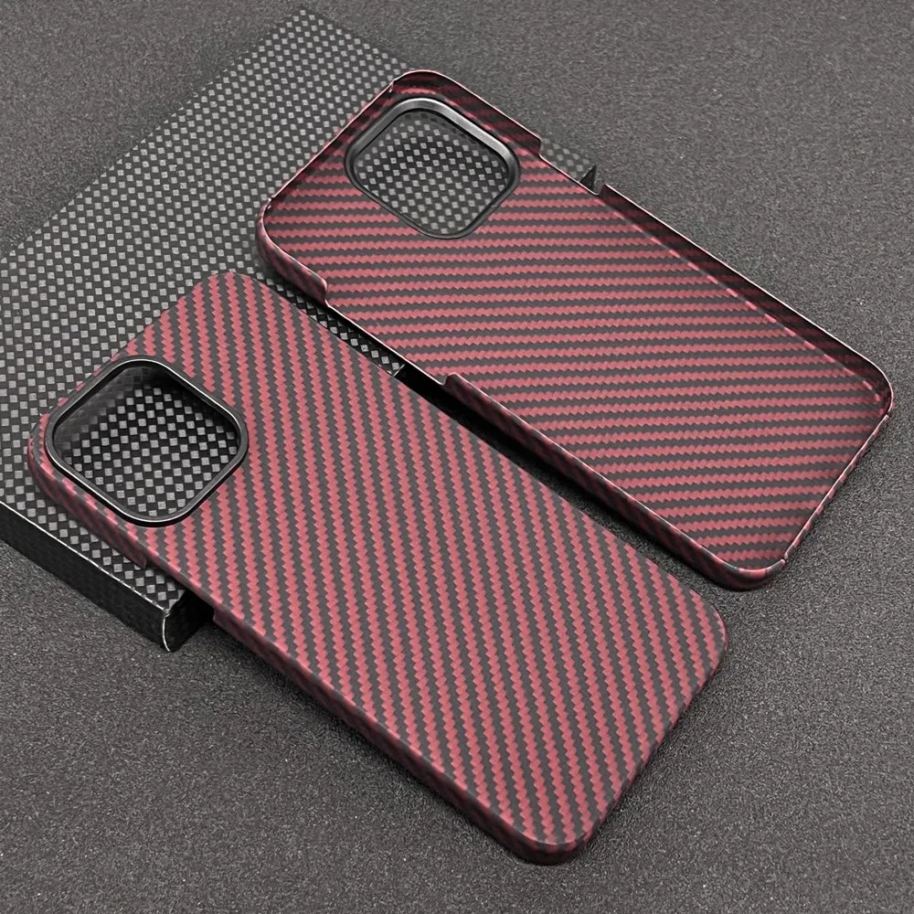 Oatsbasf Luxury Pure Carbon Fiber Magnetic MagSafe Case Cover
