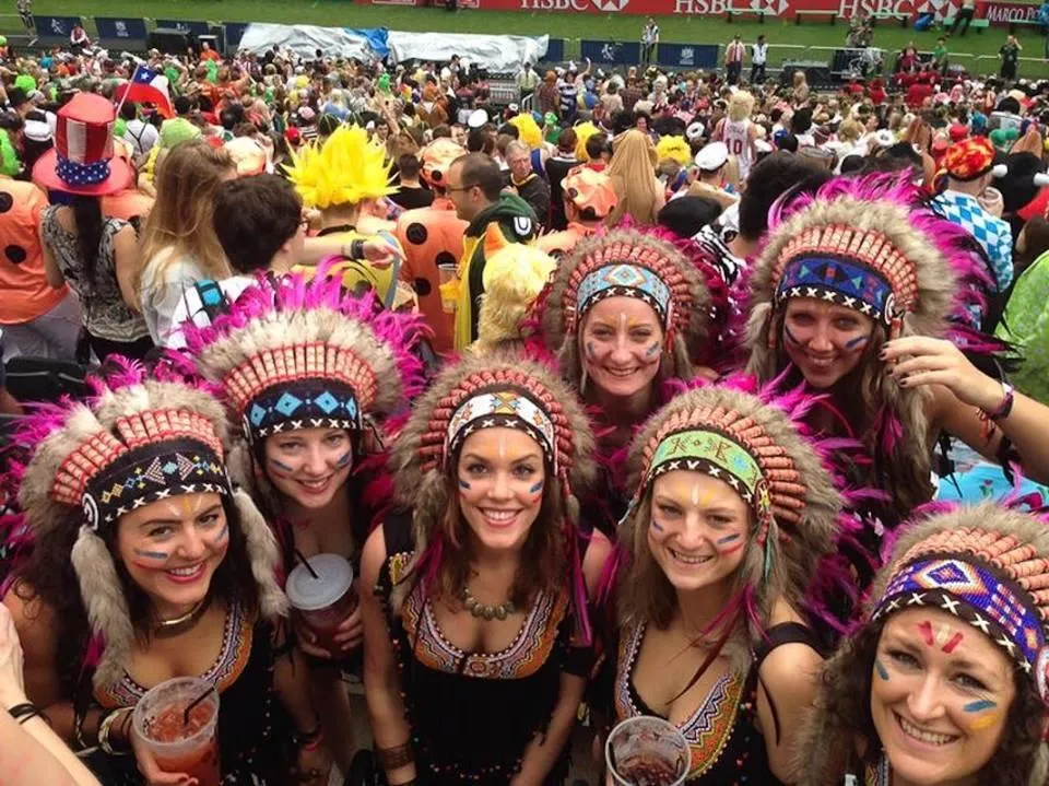 Pink Native American Headdress - 75cm