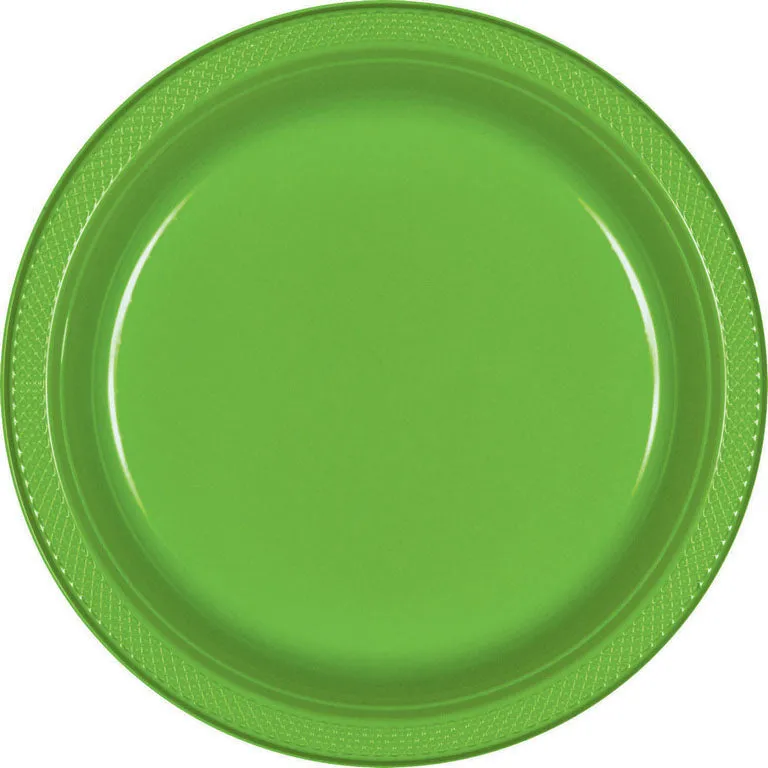 Plastic Round Banquet Plates 26cm 20pk