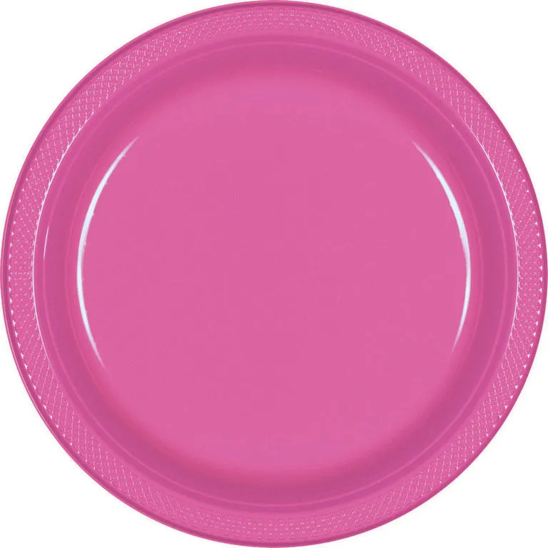 Plastic Round Banquet Plates 26cm 20pk