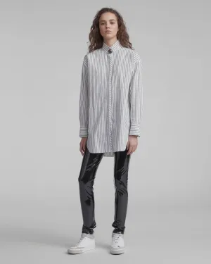 Rag & Bone - High Rise Vynyl Skinny Black