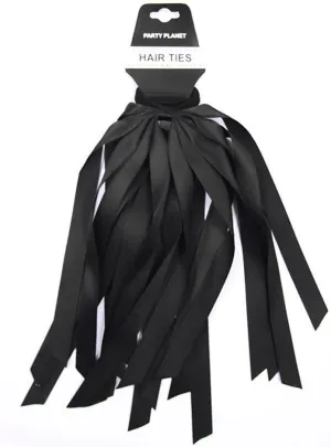 Ribbon Tassel Black Hair Ties Costume Accessory