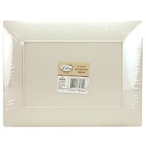 Sahara 9" Rectangular Plastic Salad Plates (Case Qty: 120)