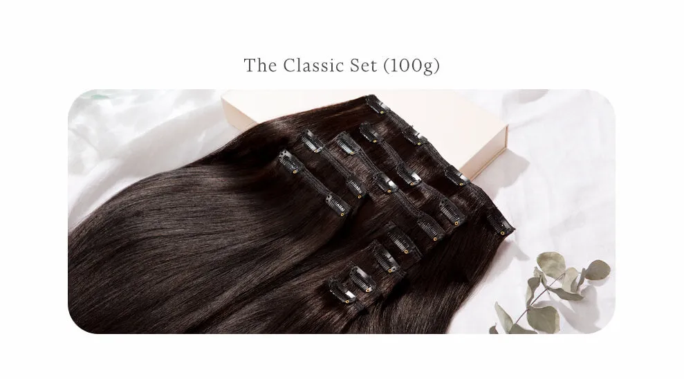 Sandy Blonde Highlighted, 16" Classic Clip-In Hair Extensions, F10/613 | 100g