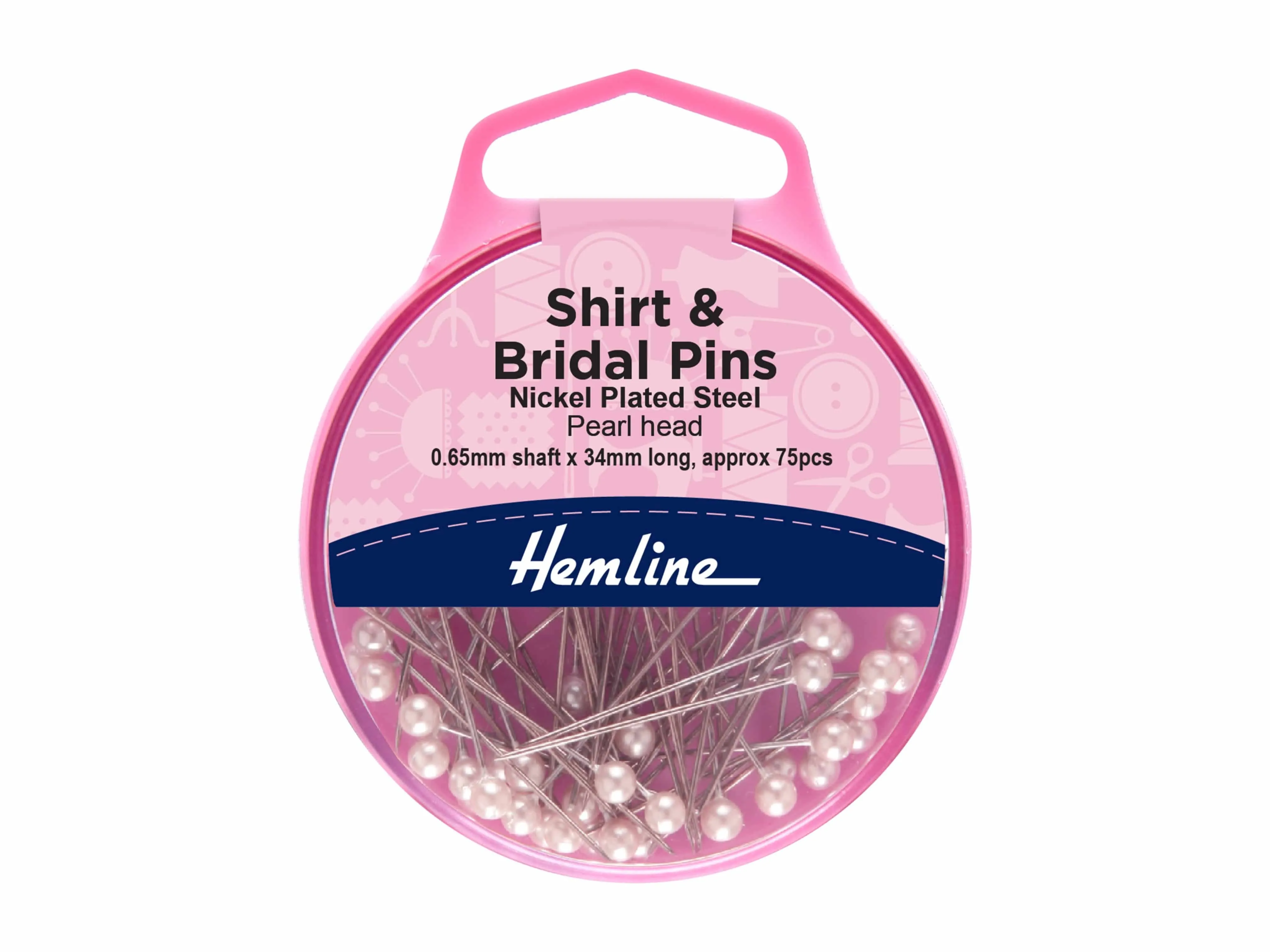 Shirt And Bridal Pins - 34mm Nickel (75 Pieces)