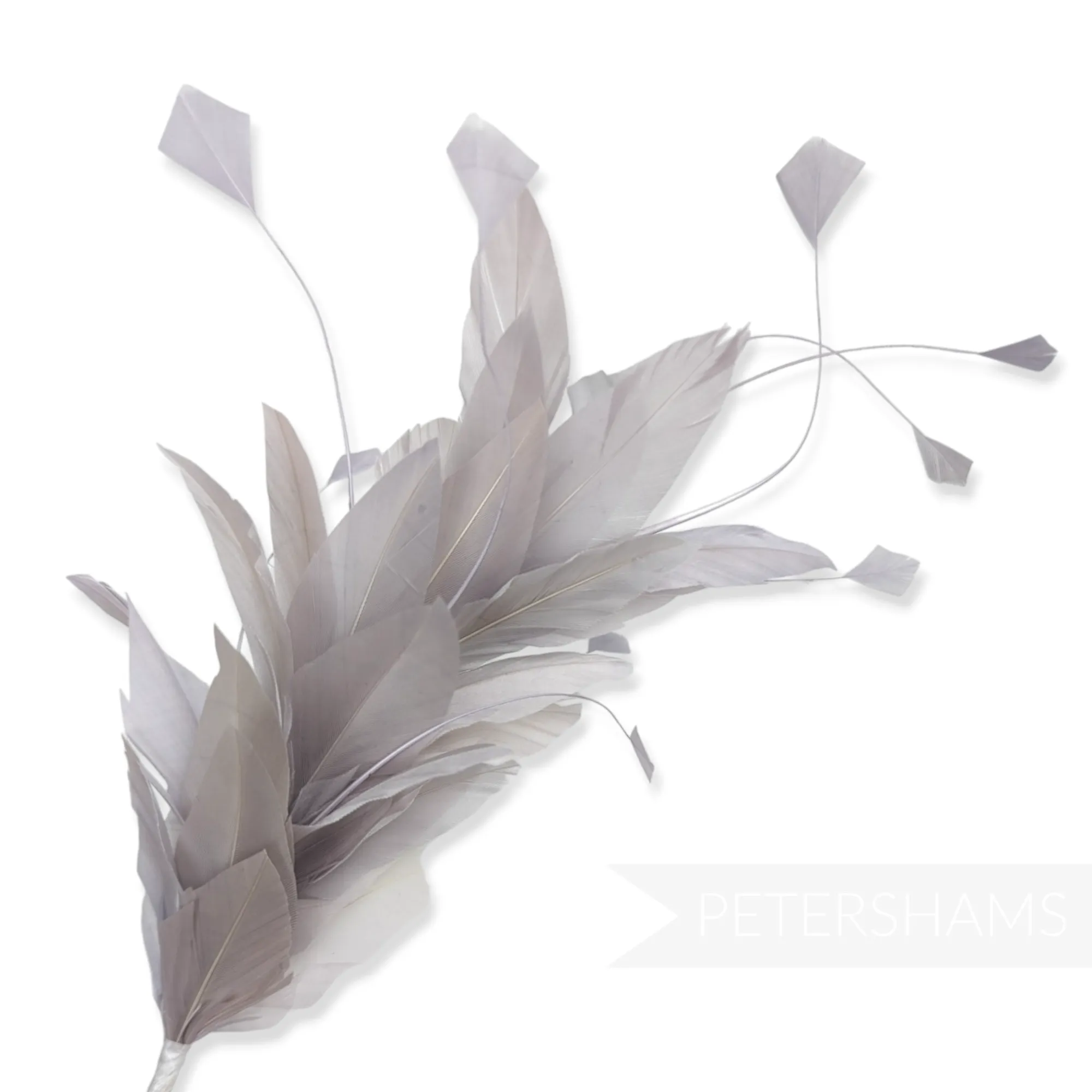 Stripped Diamond Coque & Goose Feather Wired Hat Mount